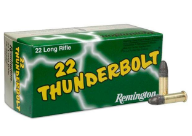 MUNIÇÃO REMINGTON CAL 22 LR HV THUNDERBOLT 40GR RN - CAIXA 50unid