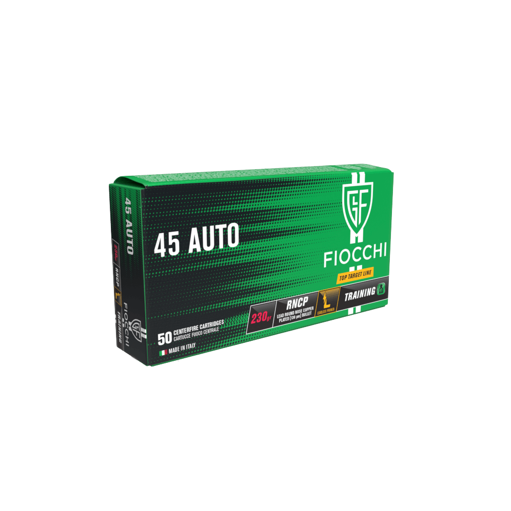 MUNIÇÃO FIOCCHI CAL 45 AUTO LL RNCP -  230GR  CAIXA 50unid