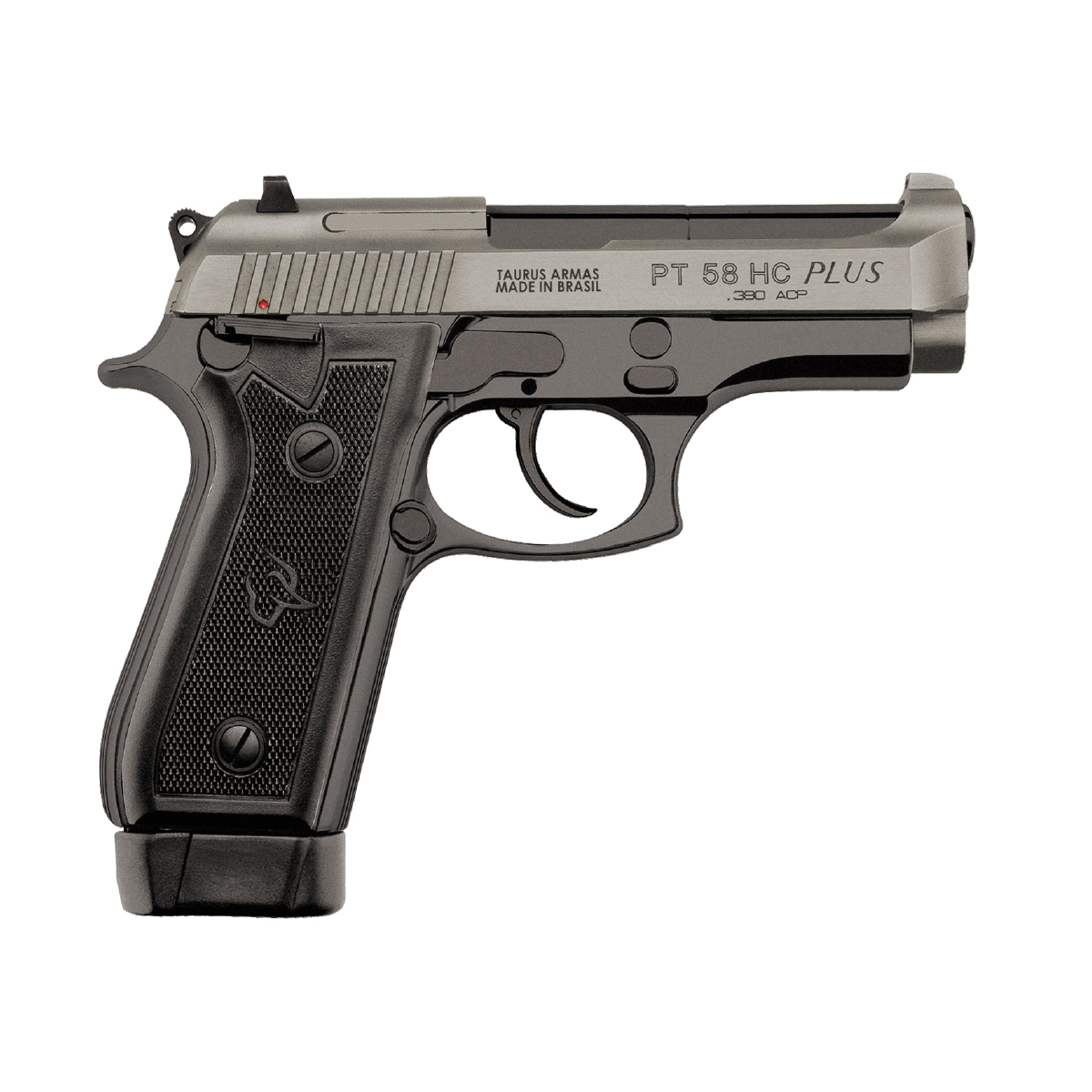PISTOLA TAURUS PT 58HCP, CAL. .380 ACP, 3x19, 102 MM (4 POL), CERAKOTE TUNGSTENIO