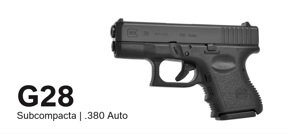 PISTOLA GLOCK G28 CAL 380AUTO
