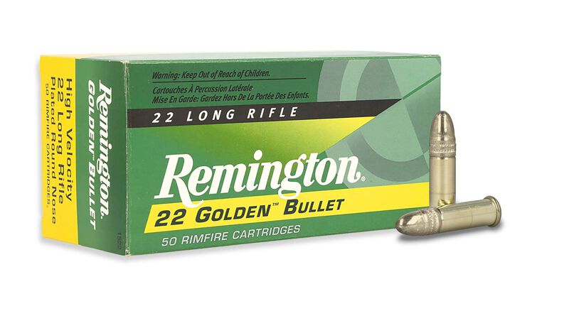 MUNIÇÃO REMINGTON CAL 22 LR GOLDEN BULLET PRN 40GR RN - CAIXA 50unid