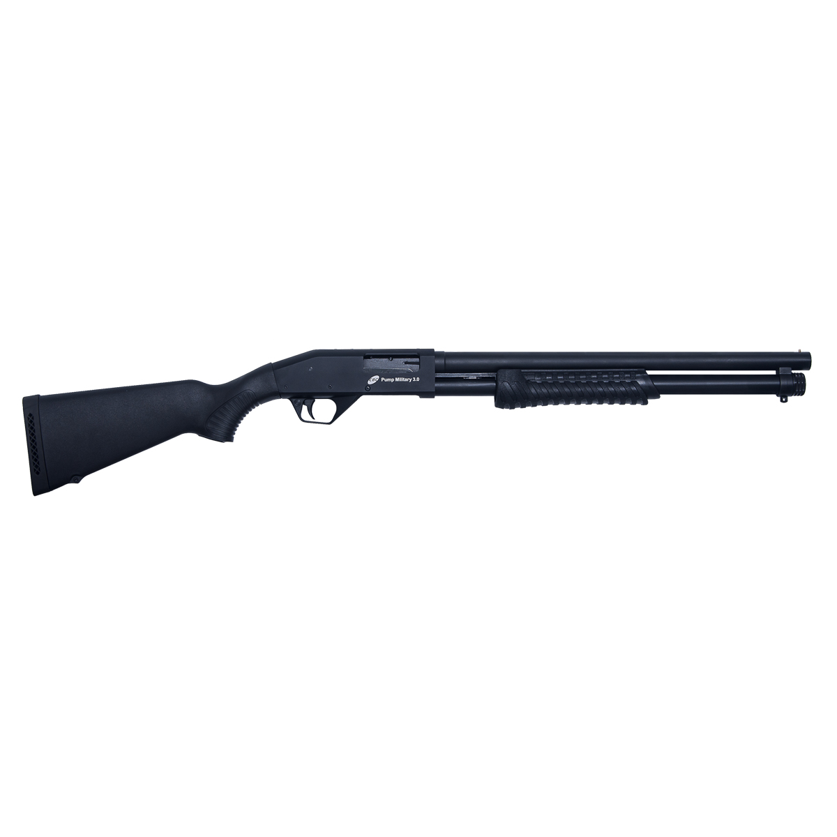 ESPINGARDA CBC PUMP MILITARY 3.0 12GAUGE - 19 POL - CORONHA FIXA