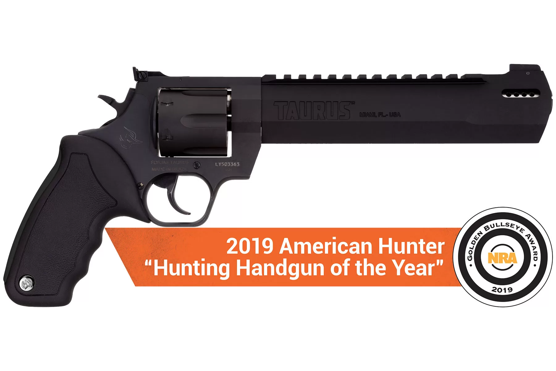 REVOLVER TAURUS RT 44H RAGING HUNTER, CAL. 44MAG, 6T, 212MM (8,34POL), CARBONO FOSCO