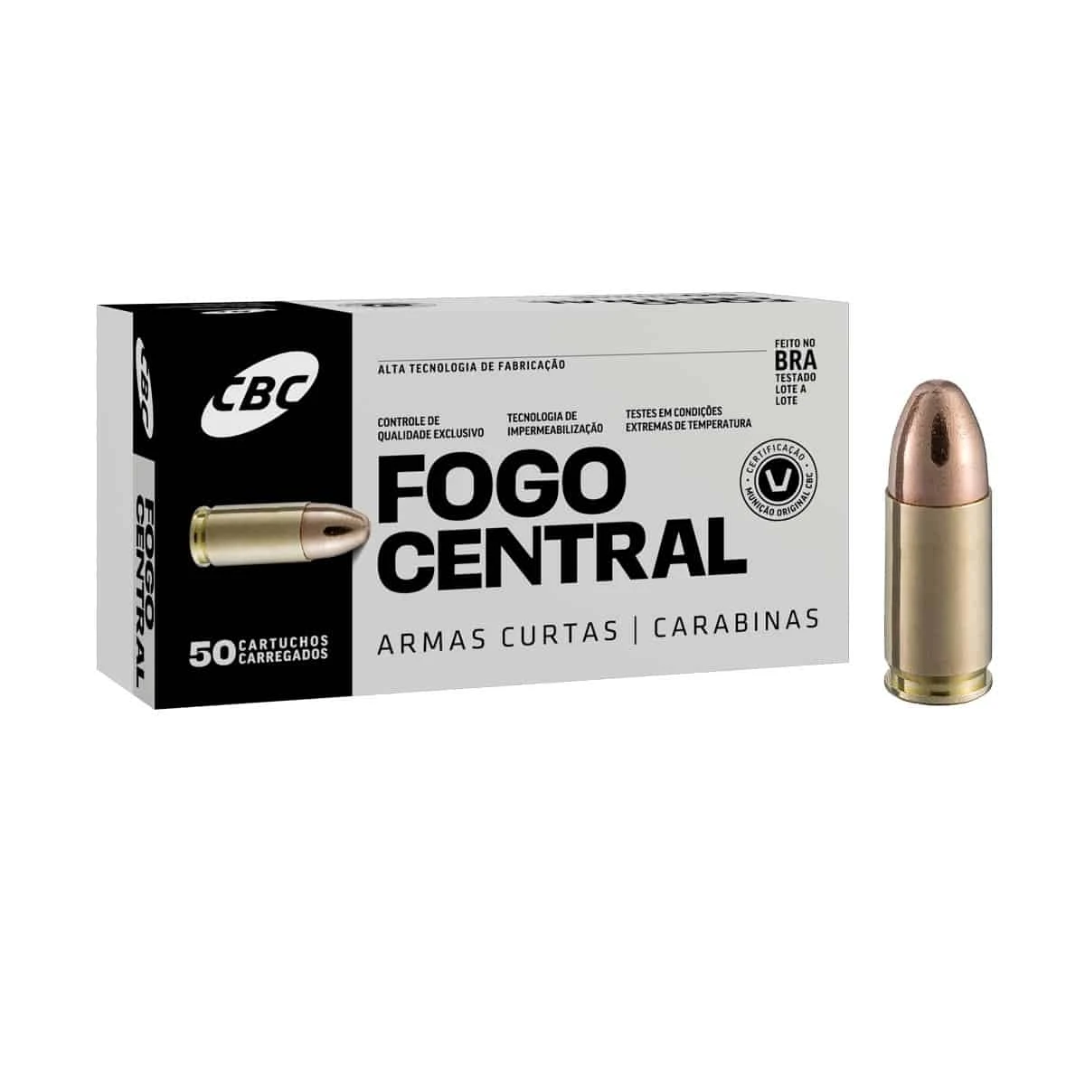 MUNIÇÃO CBC TREINA CAL 9X19MM - ETOG 124GR