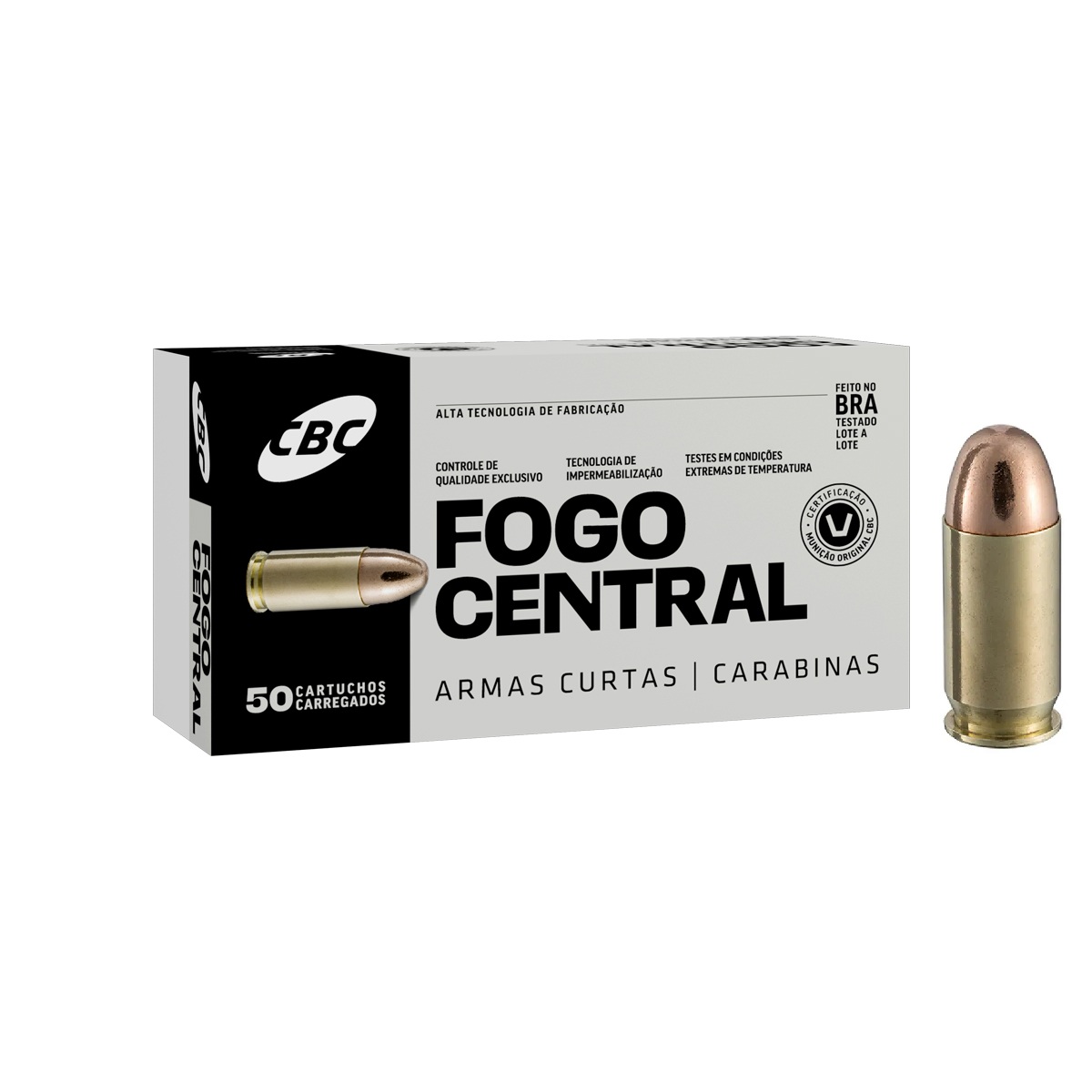 MUNIÇÃO CBC TREINA CAL .45AUTO - ETOG 230GR - CAIXA 50 UNID