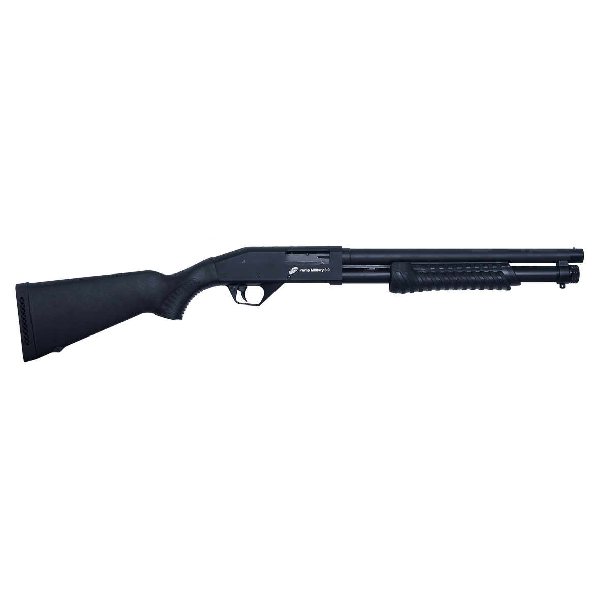 ESPINGARDA CBC PUMP MILITARY 3.0 12GAUGE - 14 POL - CORONHA FIXA
