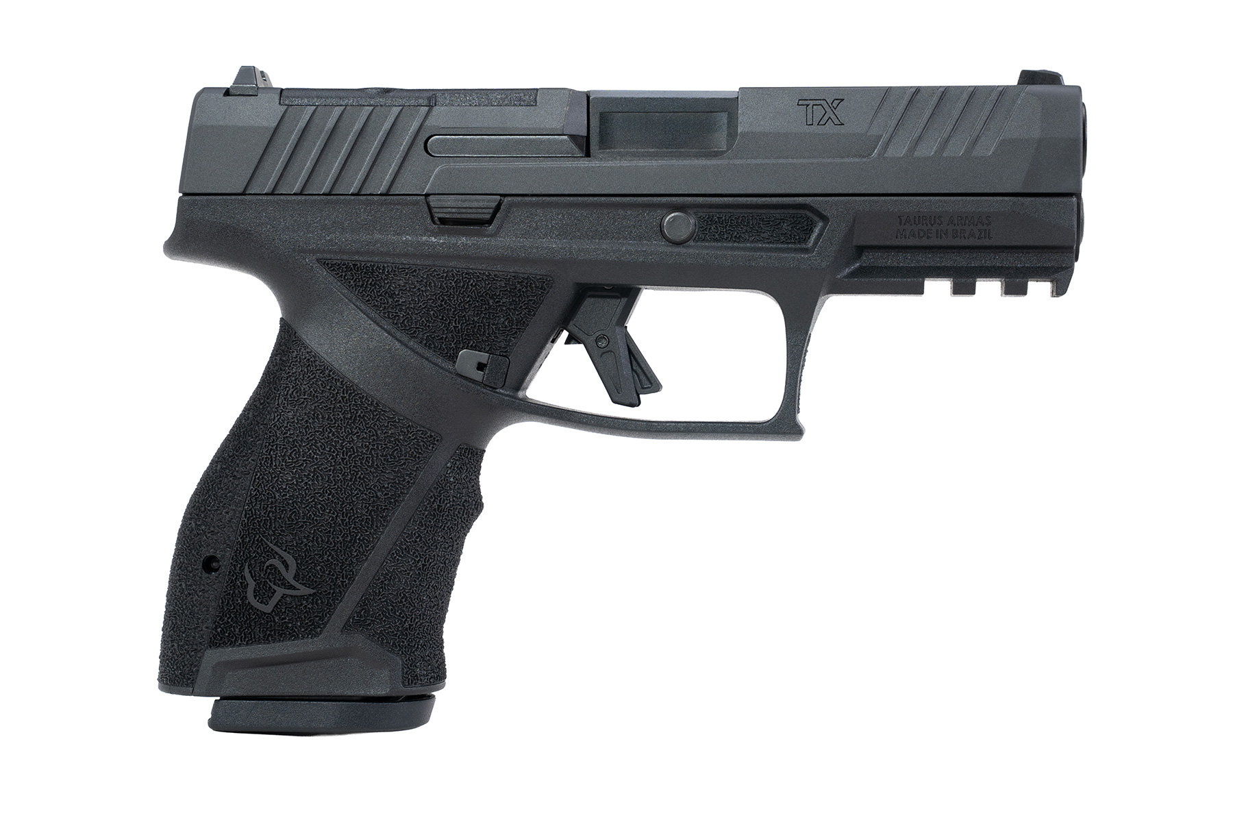 PISTOLA TAURUS TX9 COMPACTA TORO, CAL. 9MM, 2x15, 102 MM (4 POL), CARBONO NITRETADO A GÁS