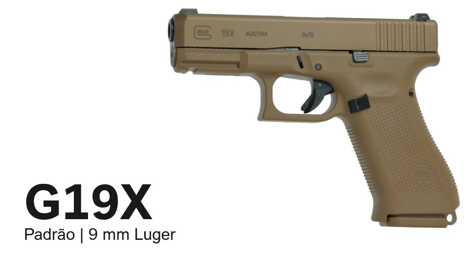 PISTOLA GLOCK G19X COYOTE CAL 9X19MM