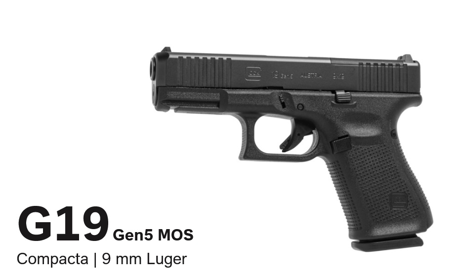 PISTOLA GLOCK G19 GEN5 MOS CAL 9X19MM