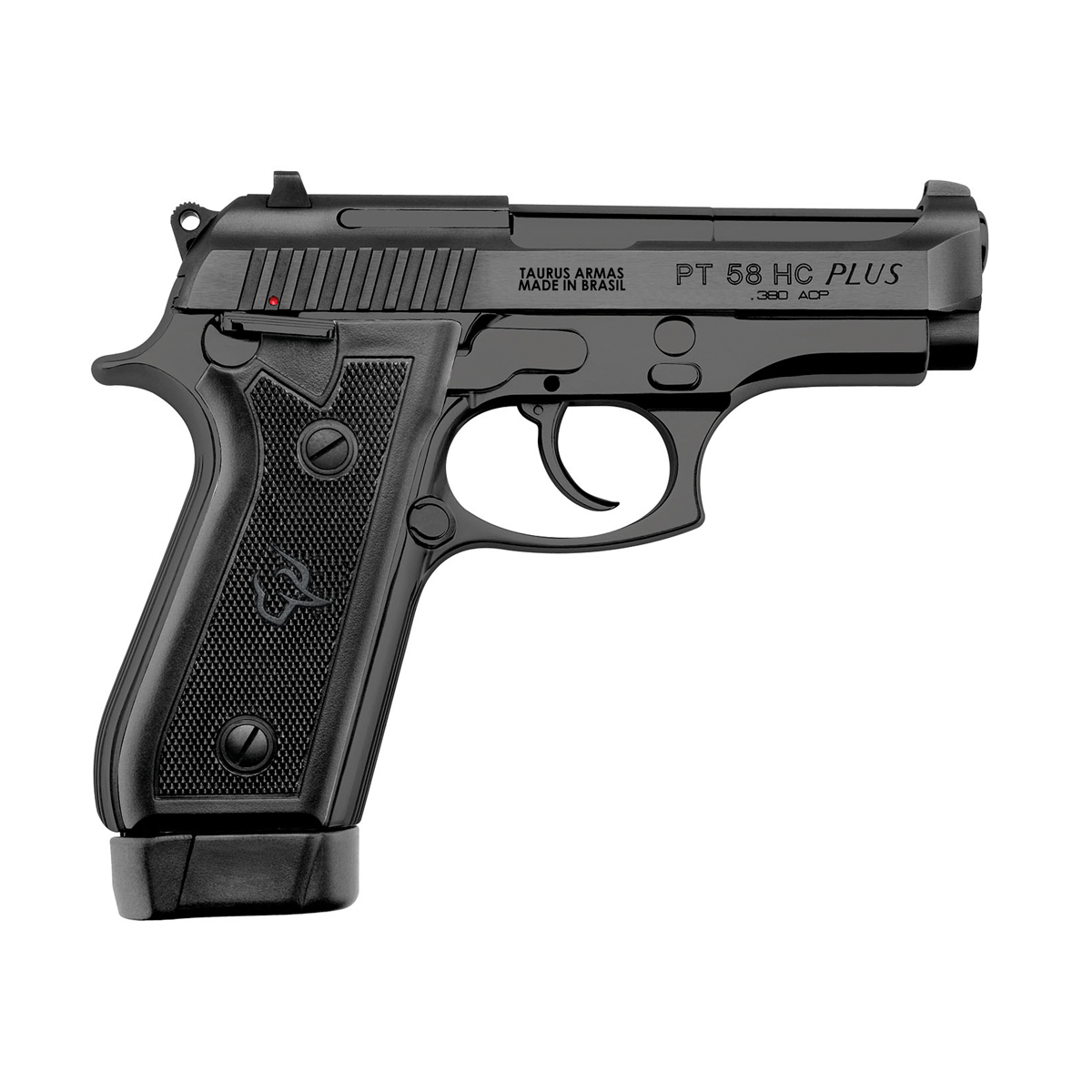 PISTOLA TAURUS PT 58 HC PLUS, CAL. .380 ACP, 3x19, 102 MM (4 POL), OXIDADO FOSCO
