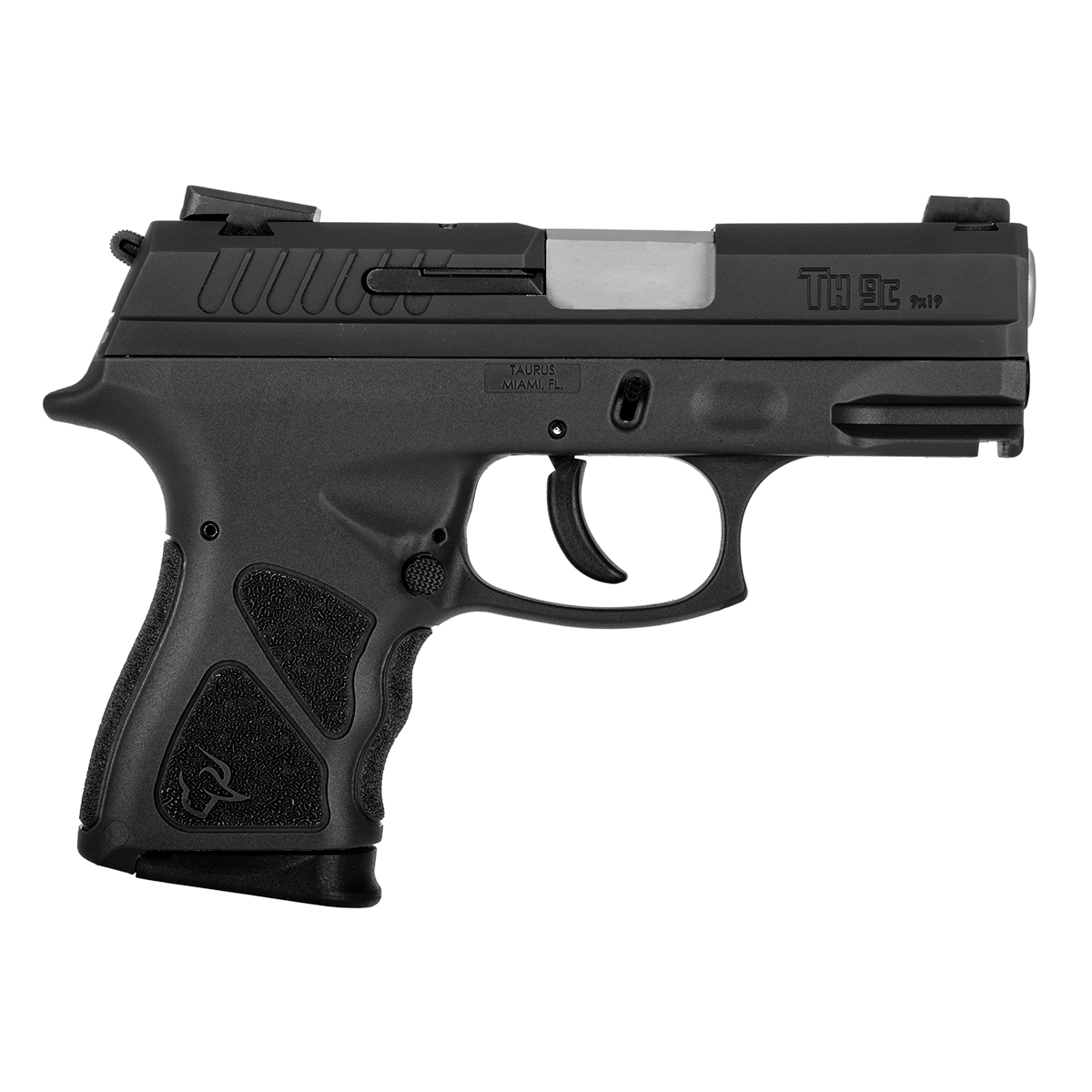 PISTOLA TAURUS TH9C, CAL. 9MM, 2x13 / 1x17, 90 MM (3,5 POL), TENEFERIZADO