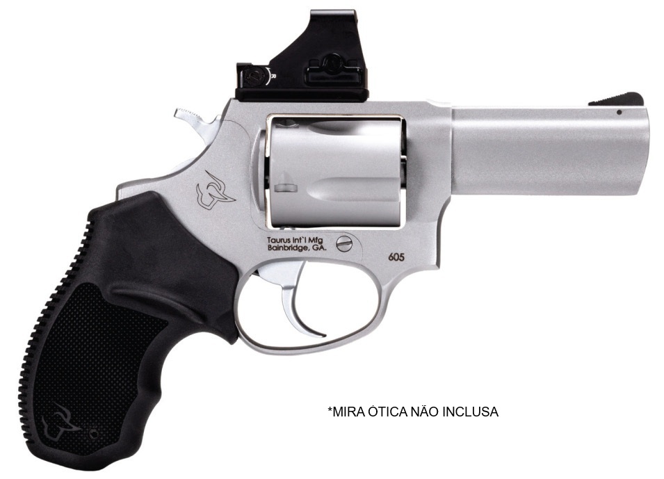 REVOLVER TAURUS RT 605 T.O.R.O. CAL. .357 MAG - 5 TIROS- 76,2 MM (3 POL) - INOX FOSCO