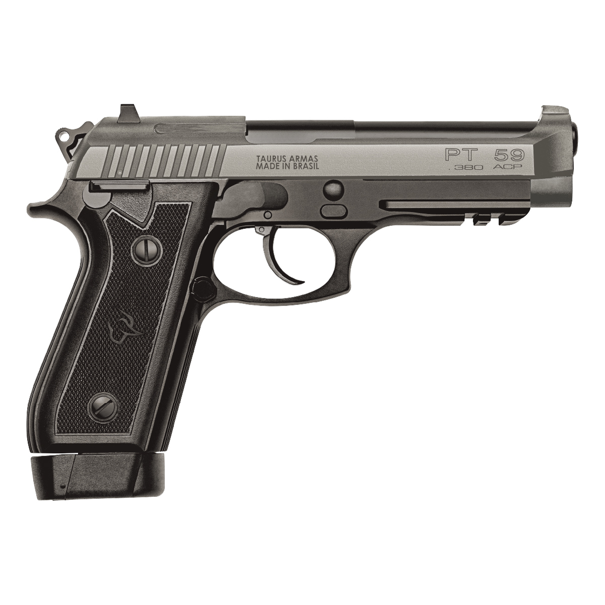 PISTOLA TAURUS, PT 59S, CAL. .380 ACP, 3x19, 129,5 MM (5,1 POL), CERAKOTE TUNGSTENIO