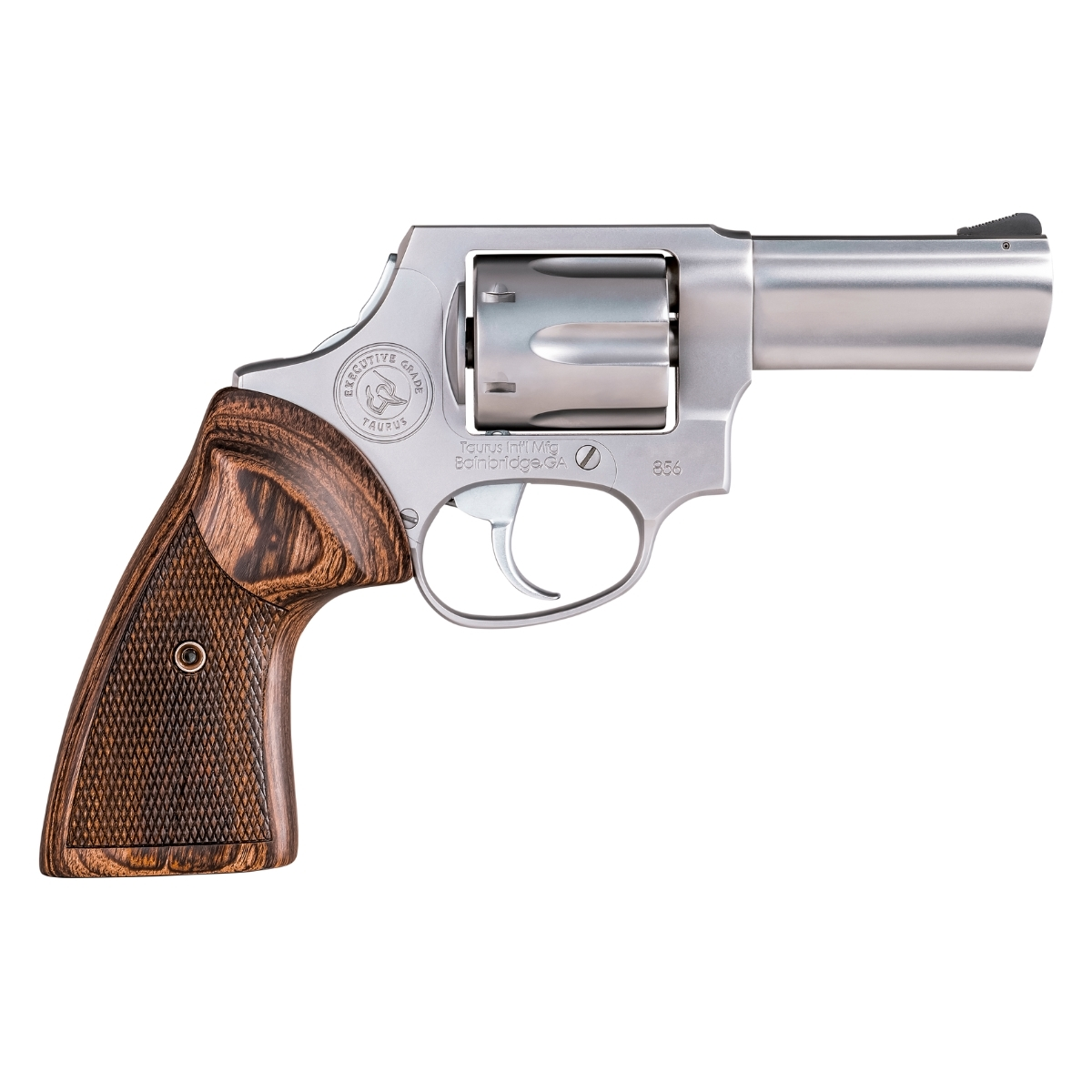 REVOLVER TAURUS RT 856 EXECUTIVE GRADE, CAL .38 SPL, 6 T, 76MM (3POL), ACO INOX